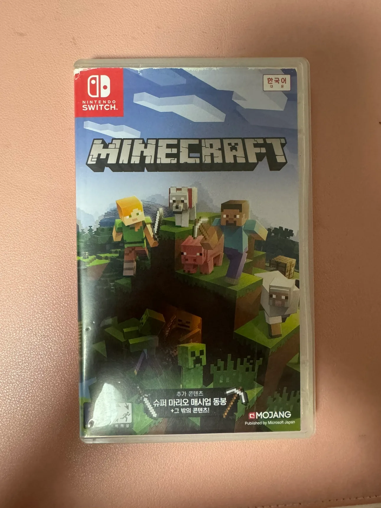 마인크래프트 닌텐도 스위치 버전 중고 팝니다.