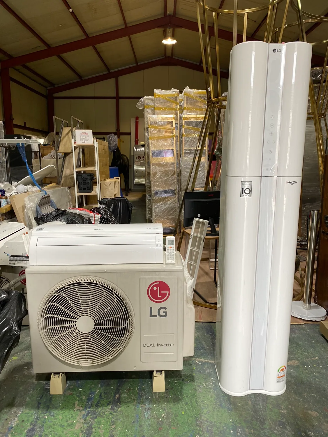 LG휘센 2in1 에어컨(스탠드+벽걸이+실외기)