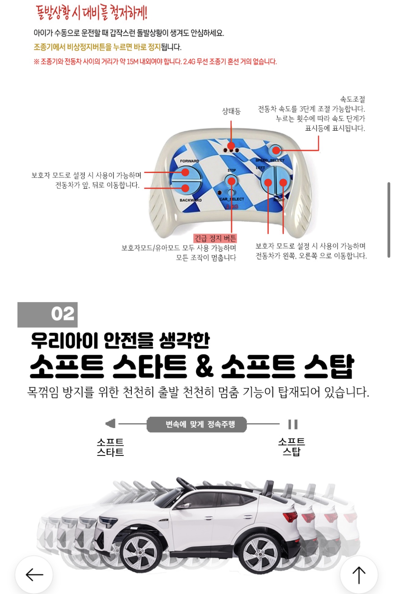 KC인증 아우디 이트론 전동차 / 독일 아우디 정식 라이센스 체결