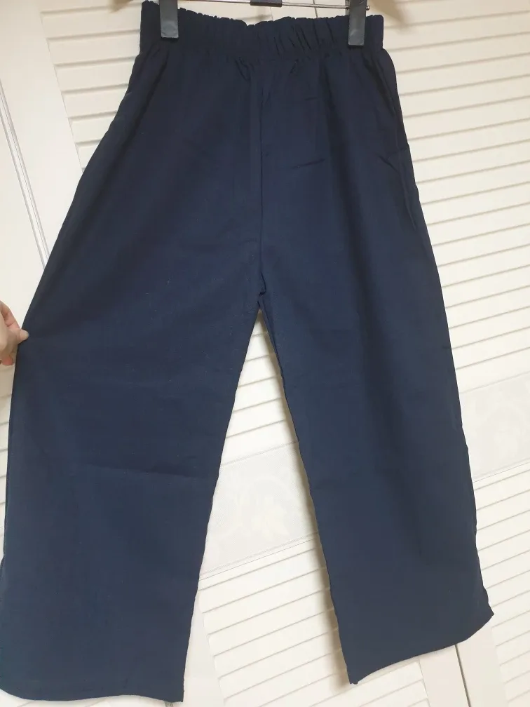 휘뚜루마뚜루 통바지/린넨혼방 와이드 팬츠(프리)