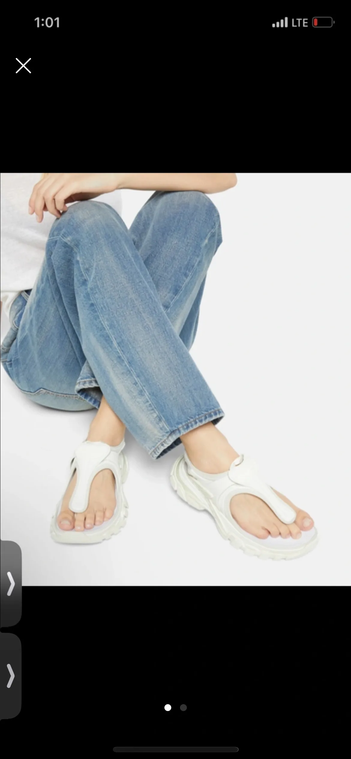 발렌시아가 트랙 샌들 새상품 36사이즈