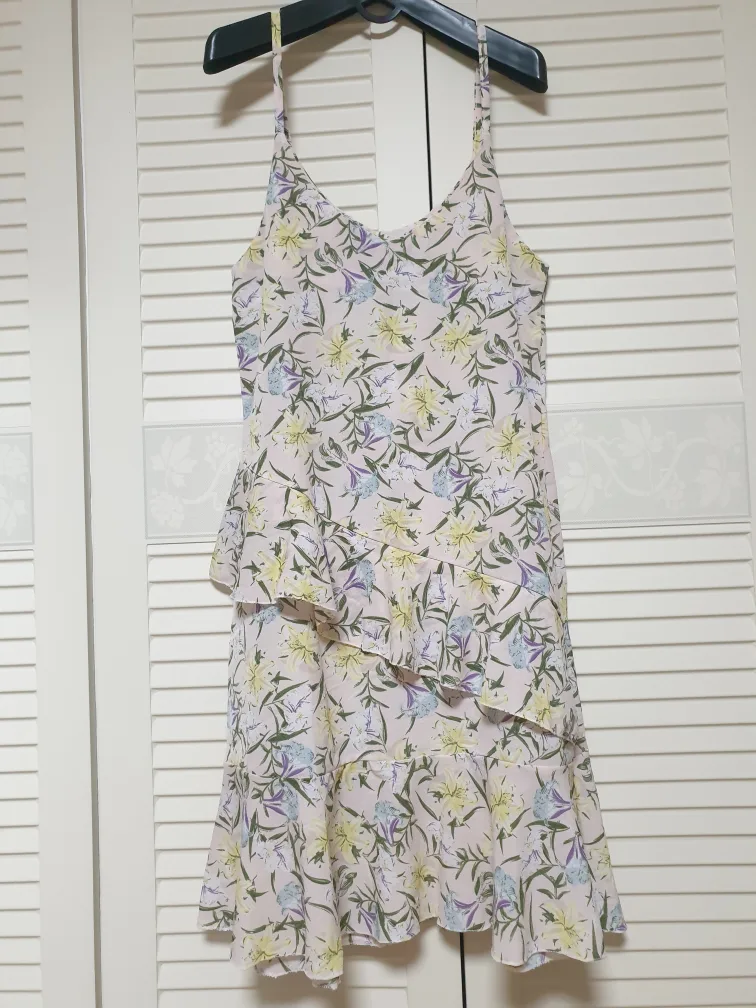 뷔스티에 플라워 끈원피스 (S) ~44,, 55