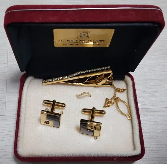 넥타이핀 커프스 버턴세트/중고