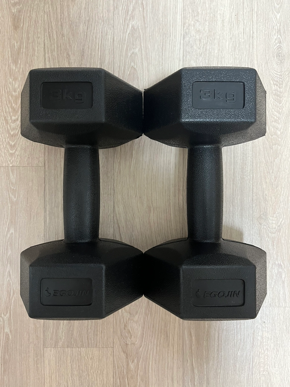 이고진 블랙육각 덤벨 아령 3kg | 당근 중고거래