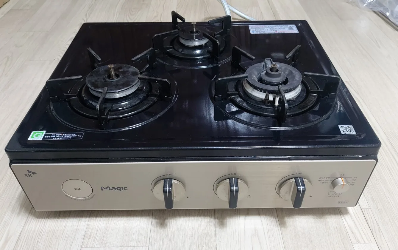 도시가스(LNG)용 동양매직 3구 가스레인지 중고