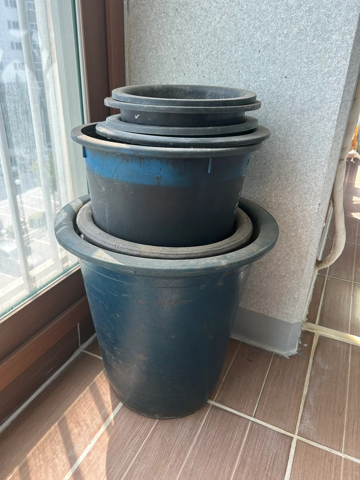 중고 고무 화분 판매