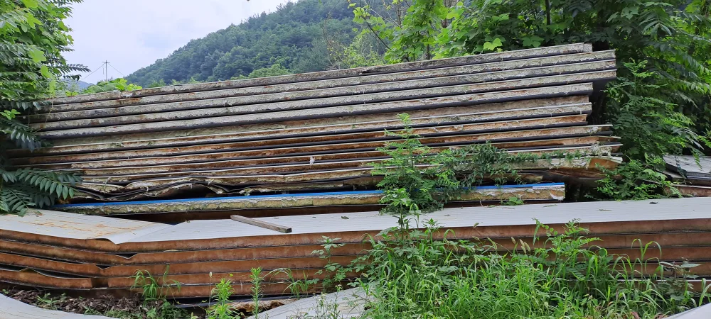 중고판넬그라스75mm20장×6m