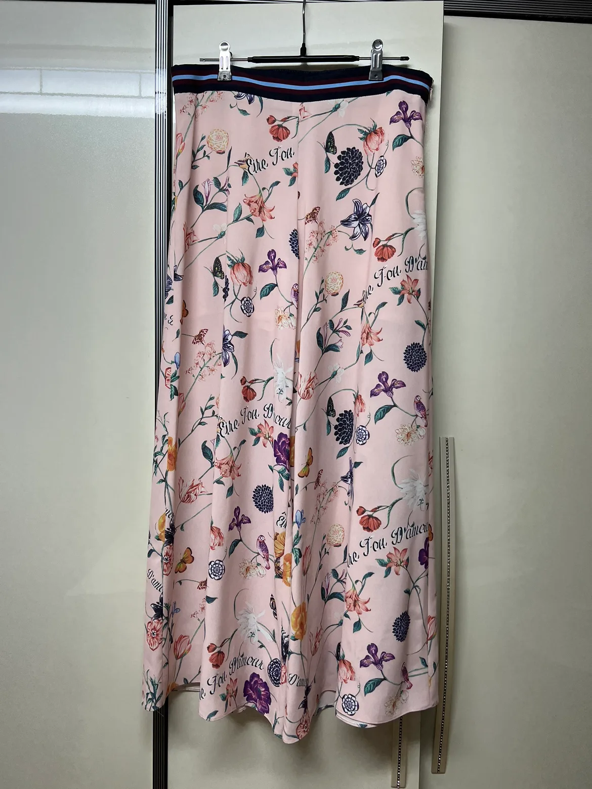 💗듀엘 DEWL 와이드팬츠 플라워 슬랙스 66사이즈