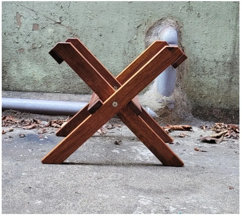 (중고)나두캠핑 우드 쿨러스탠드 받침대 멀바우 낮은형