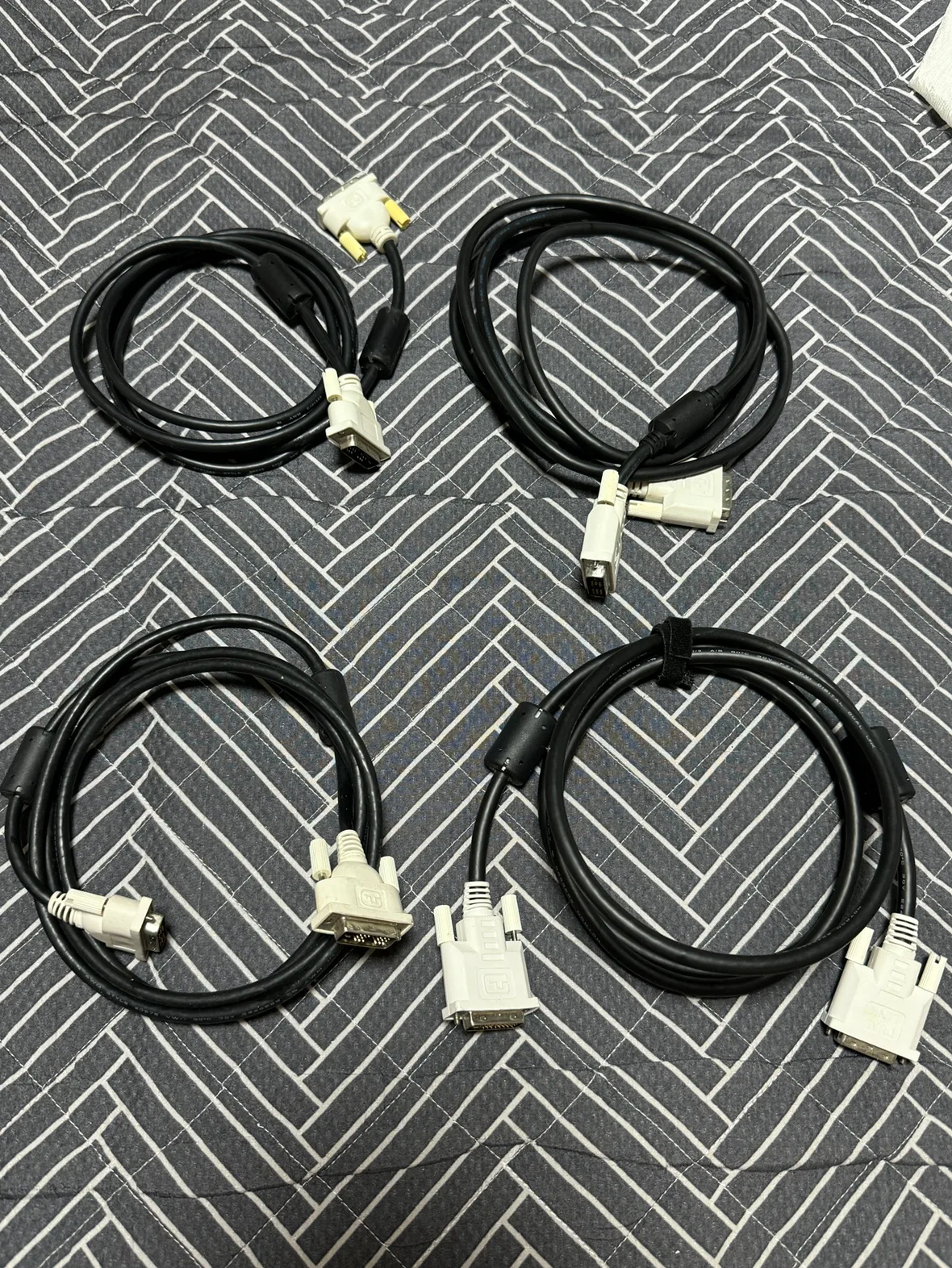 컴퓨터 모니터 케이블 DVI-D 싱글, 더블