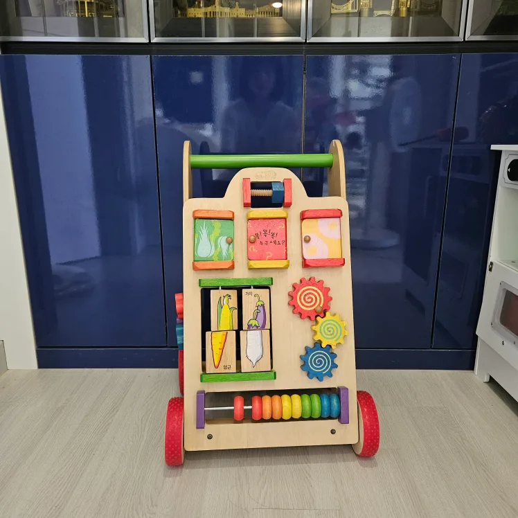 원목 걸음마보조기 + 책 카트