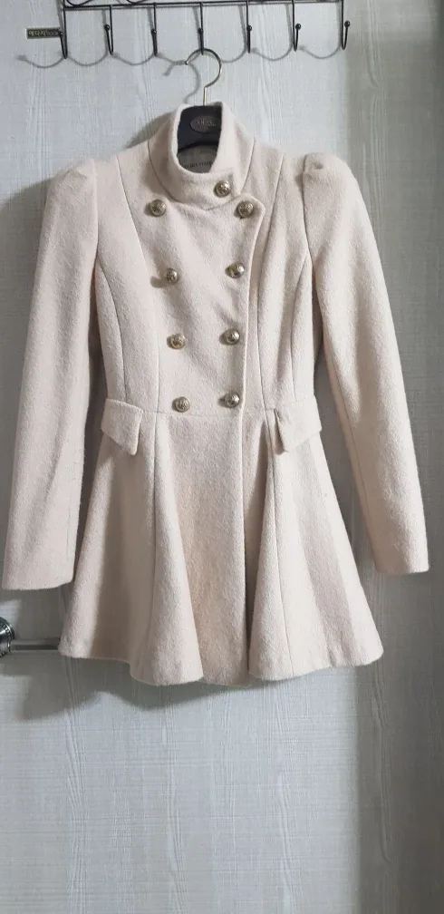 율마이스텝  뽀글모직A라인원피스코트