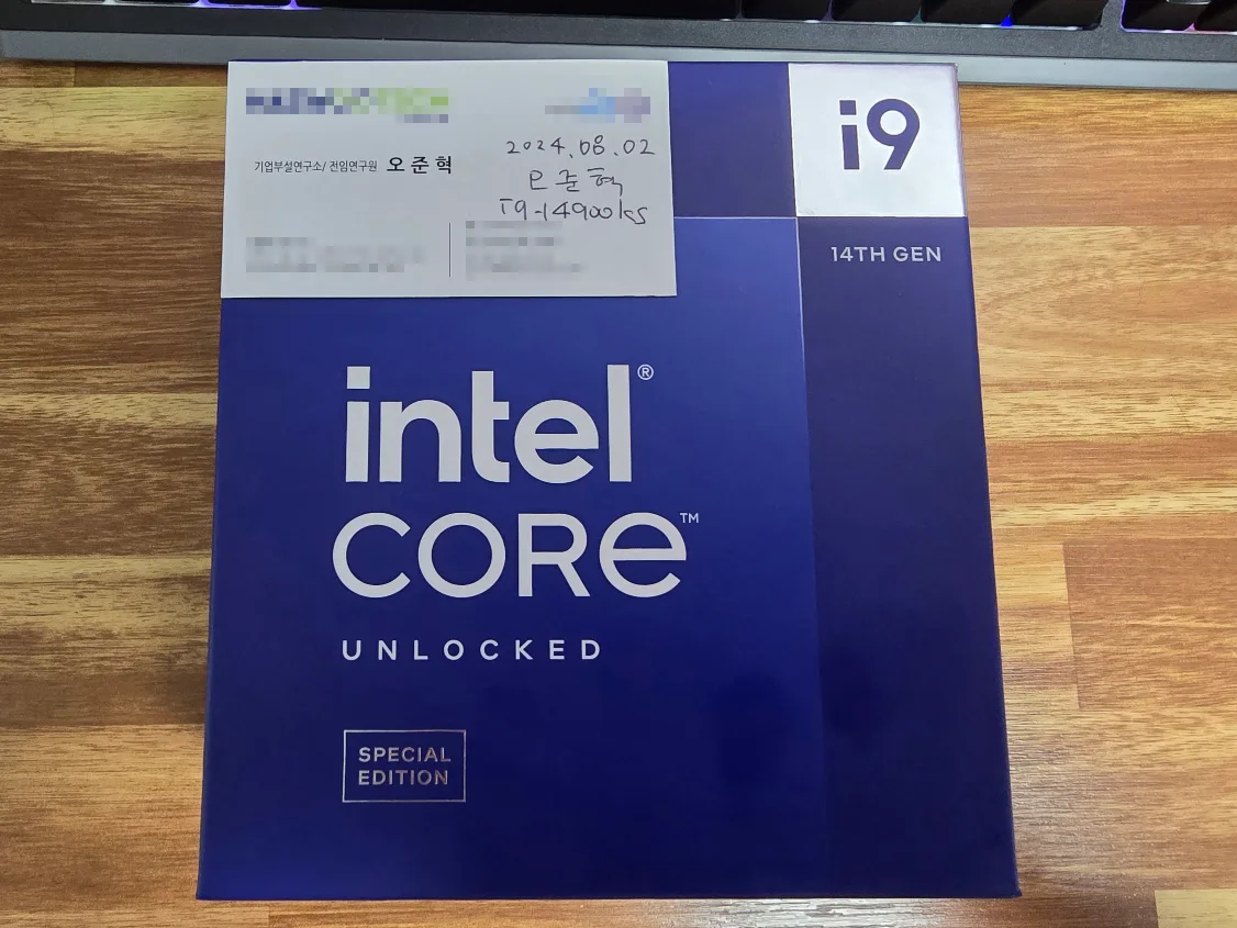 미개봉 i9-14900ks + 중고 ASUS PRIME Z790-P/CSM 코잇 메인보드