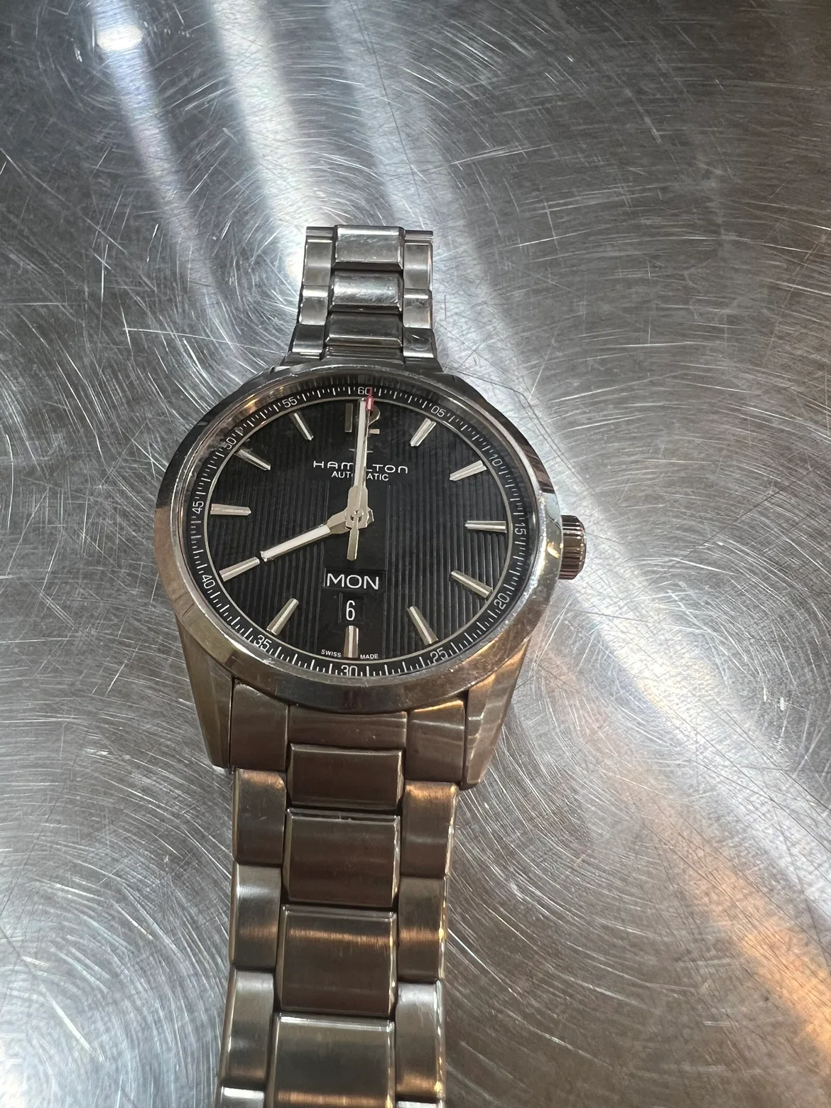 해밀턴 시계 브로드웨이 데이데이트 중고 상태좋아요