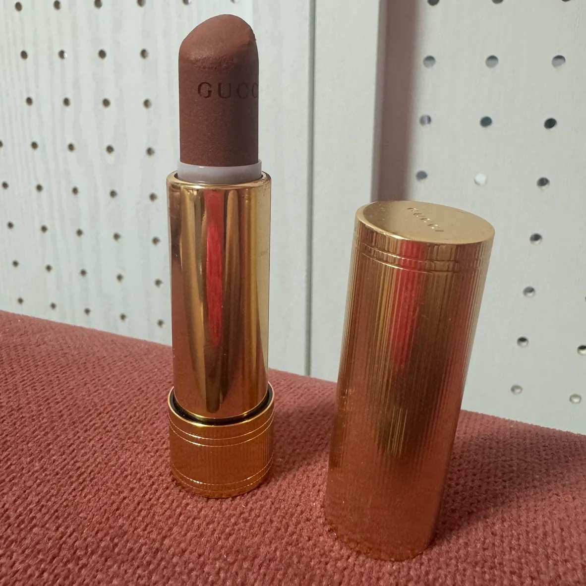 구찌 립스틱(중고) 루즈 아 레브르 매트 립스틱 308 - 루시 다크 오렌지