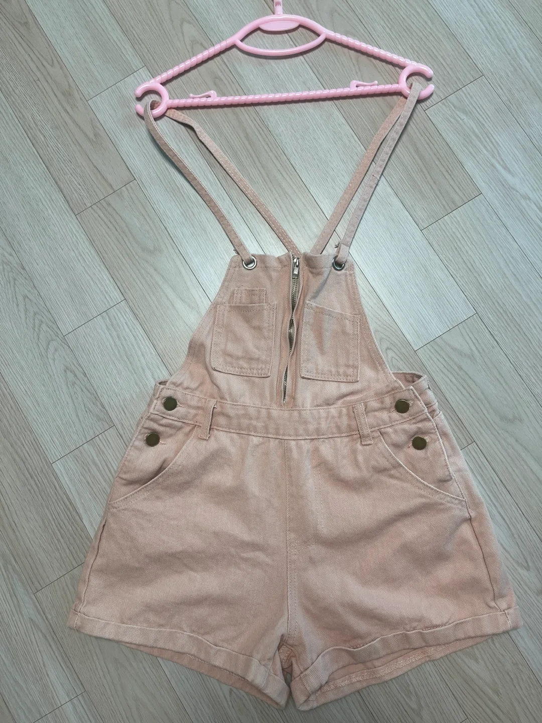 중고 -멜빵반바지 핑크