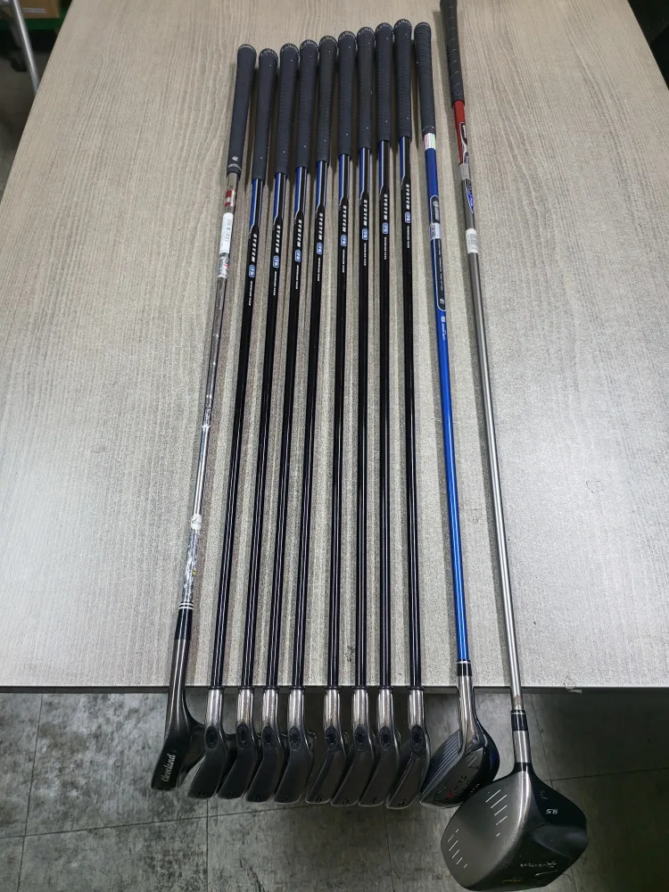 중고골프채세트 (캘러웨이X18아이언,클리브랜드웨지,테일러메이드드라이브,유틸리티)