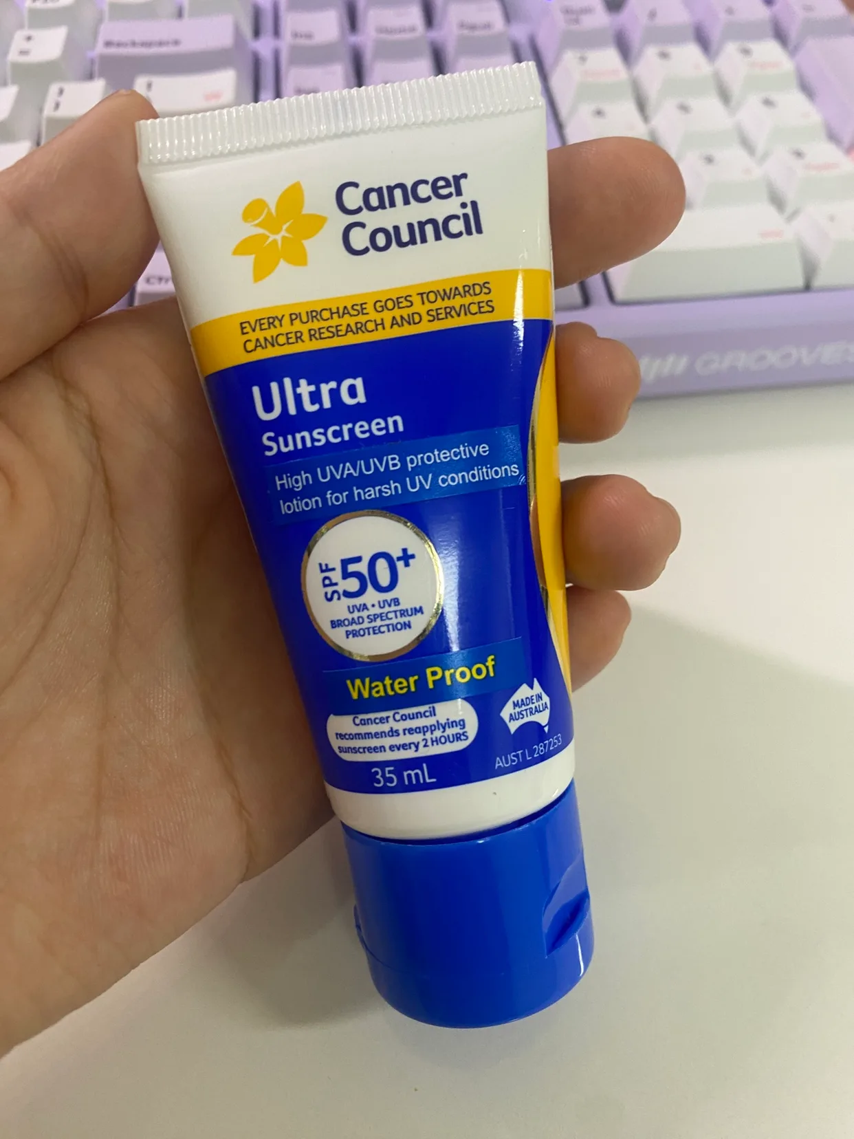 (새상품) 캔서카운슬 울트라 선스크린로션 선크림 35ml