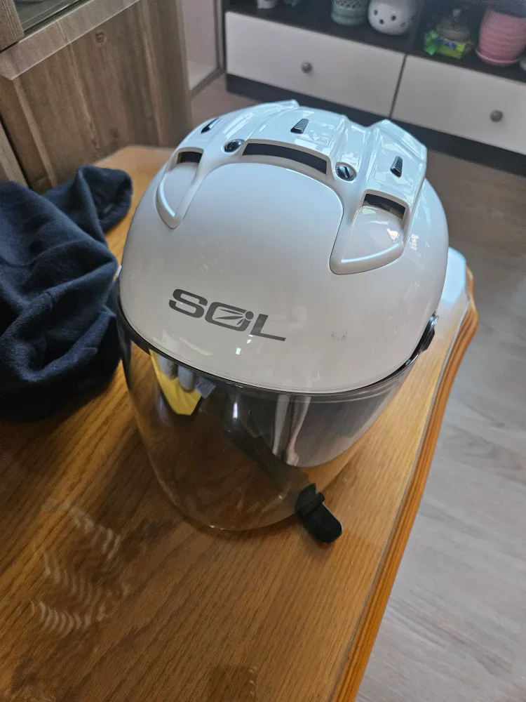 SOL 오픈페이스 헬멧(후방LED)  중고 팝니다