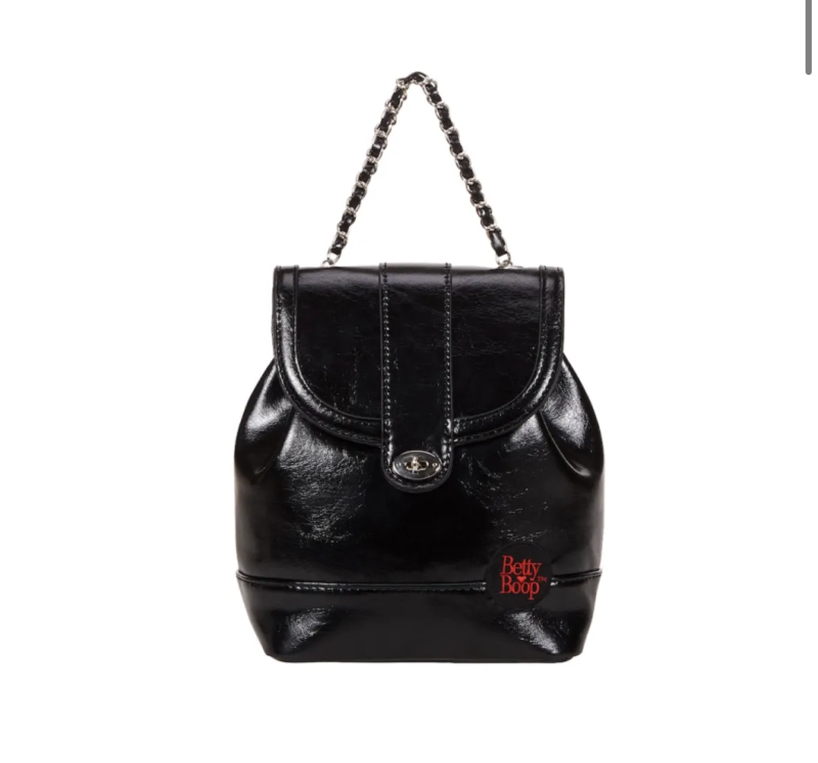 무신사 얼킨캔버스 베티붑 레더 체인 미니 백팩