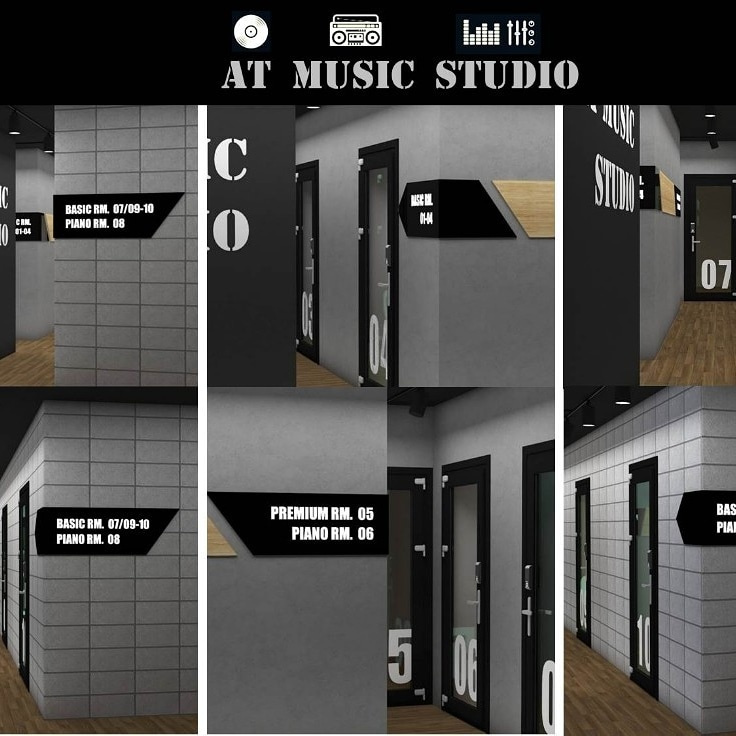 AT MUSIC STUDIO